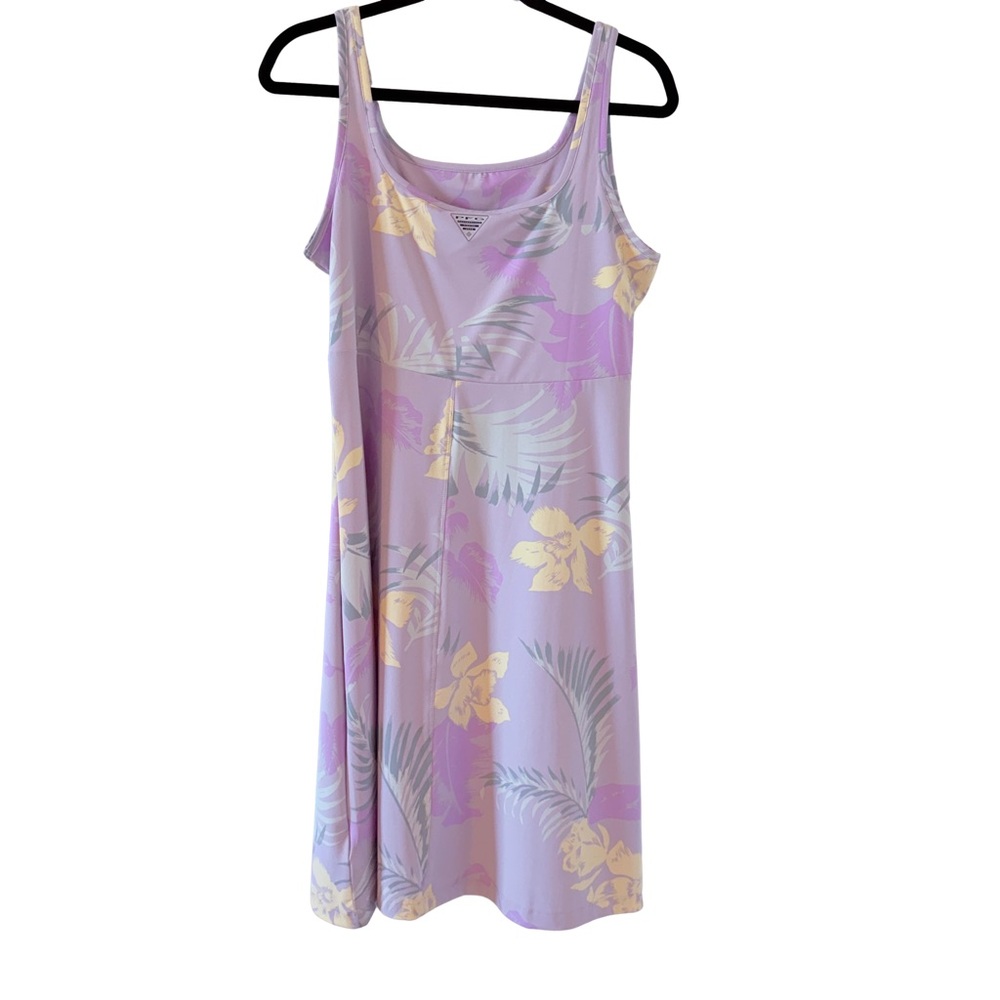 Columbia Women's Lilac Floral PFG Freezer™ III Dress LG NWT - Picture 4 of 7